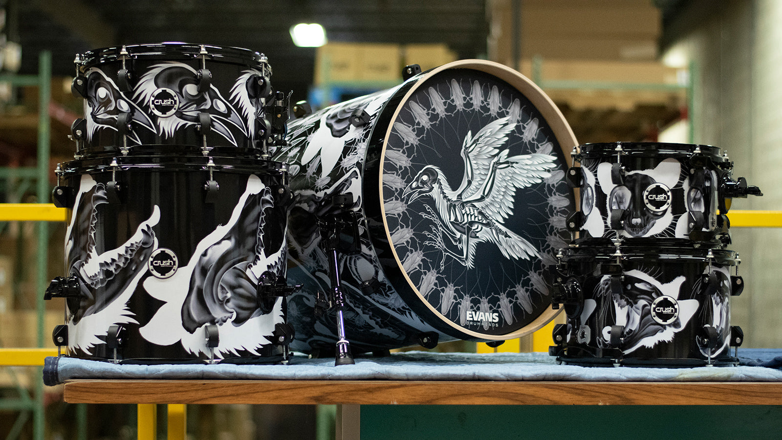 Korg USA’s Crush Drums: Inside Custom Tattoo Drum Kit Designed by Josh Lord