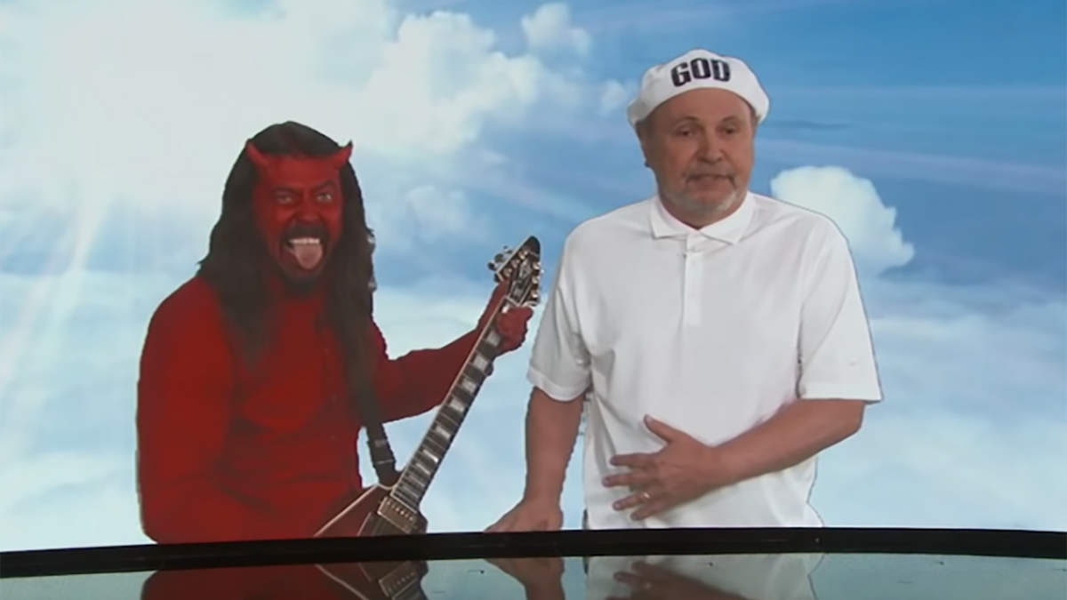 See Dave Grohl Play Satan and Battle Billy Crystal’s God on ‘Jimmy Kimmel’