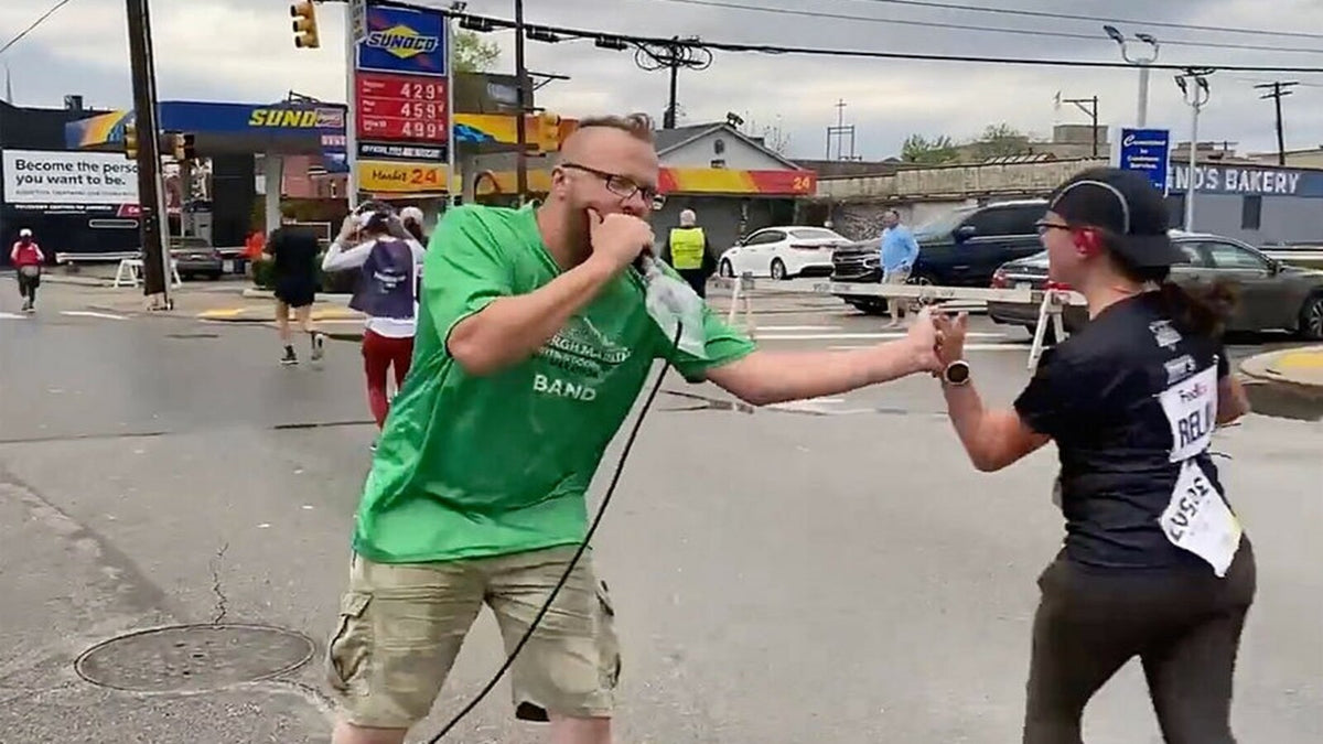 See Death-Metal Band Motivate Marathon Runners in Middle of Race