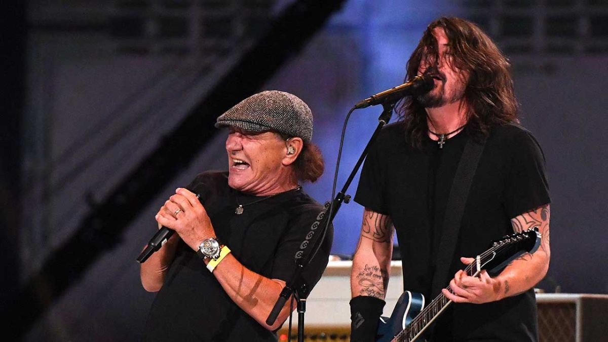 Watch Foo Fighters Play “Back in Black” With AC/DC’s Brian Johnson