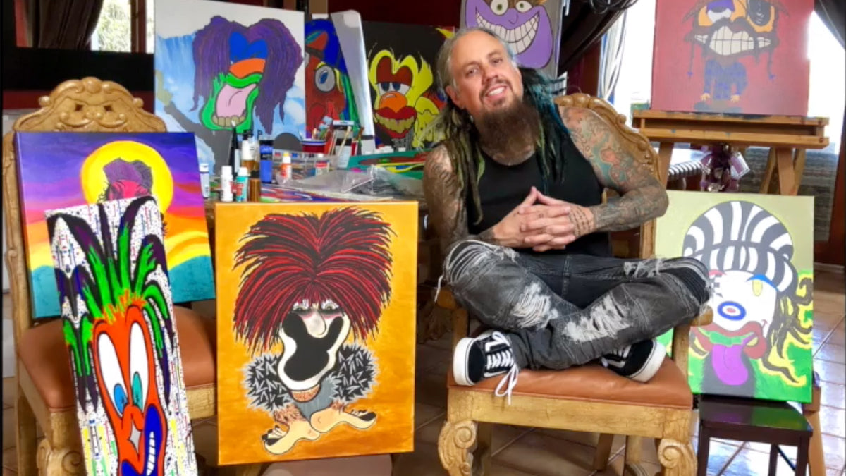 See Korn’s Fieldy Reveal His Unorthodox Mixed-Media Painting Series “Izms”