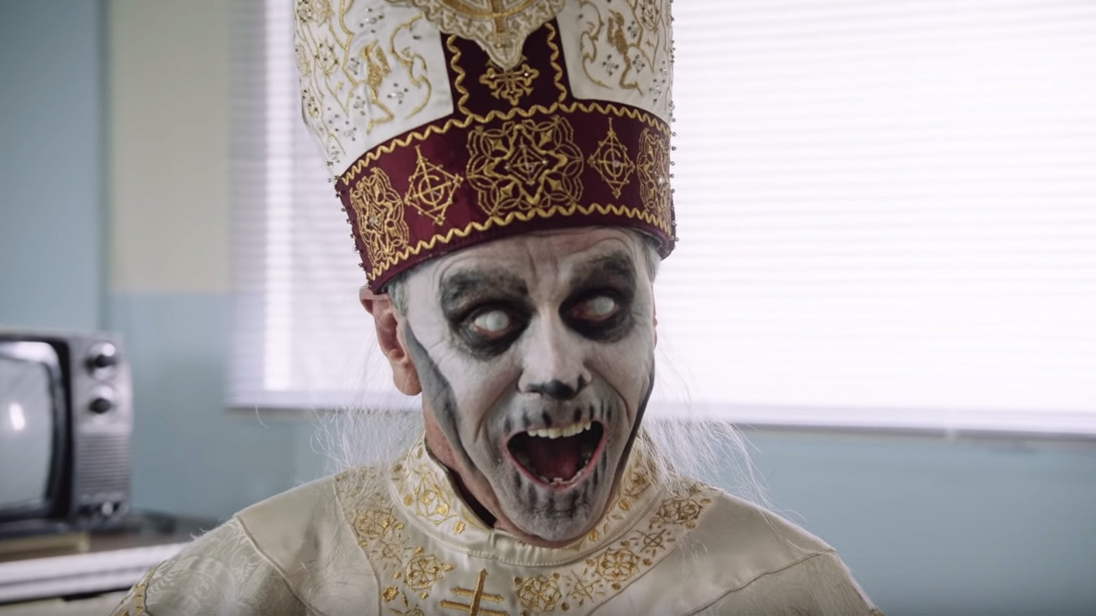 See Ghost’s Cardinal Copia, Papa Zero Attend Sister Imperator’s Odd “Unveiling”