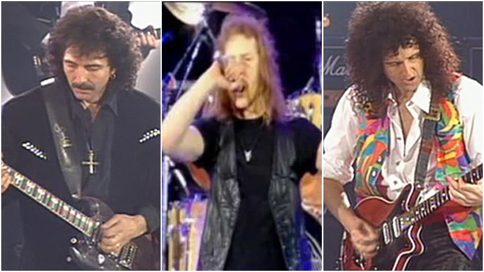 See Queen, Metallica’s James Hetfield, Black Sabbath’s Tony Iommi Play Epic “Stone Cold Crazy” in 1992