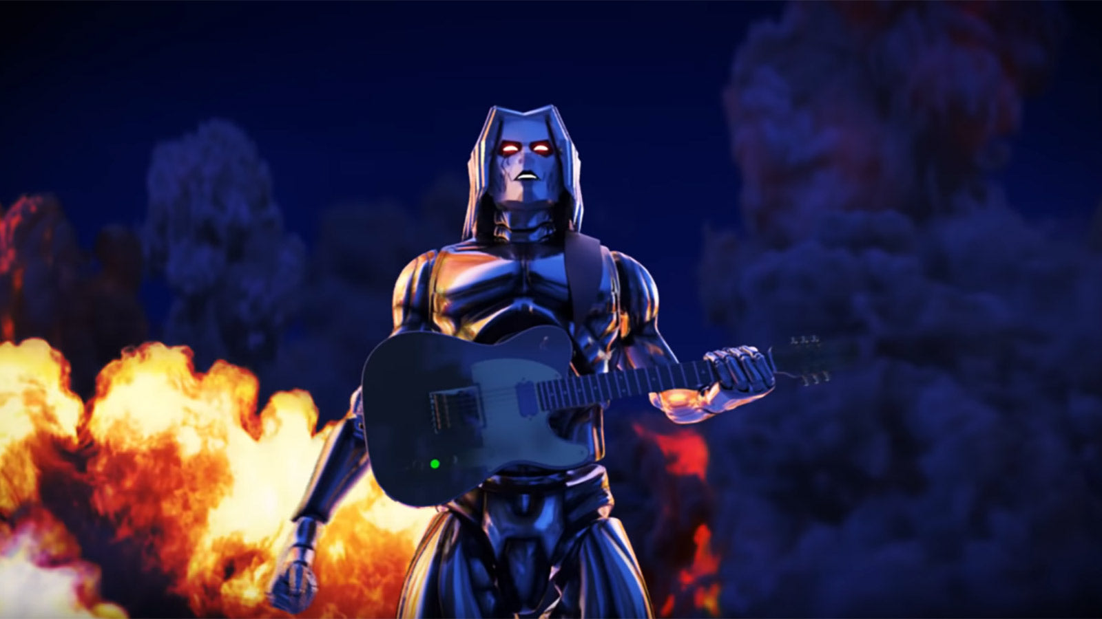 See John 5 Transform Into Guitar-Wielding Iron Giant in Violent New Animated Video