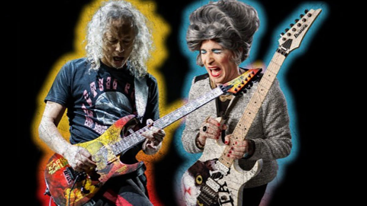 See Metallica’s Kirk Hammett Face Mrs. Smith in “Cry Baby Battle Royale” Wah-Off