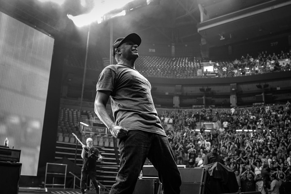 Rage Against the Machine: See Tom Morello Accidentally Tackled by Security in Toronto