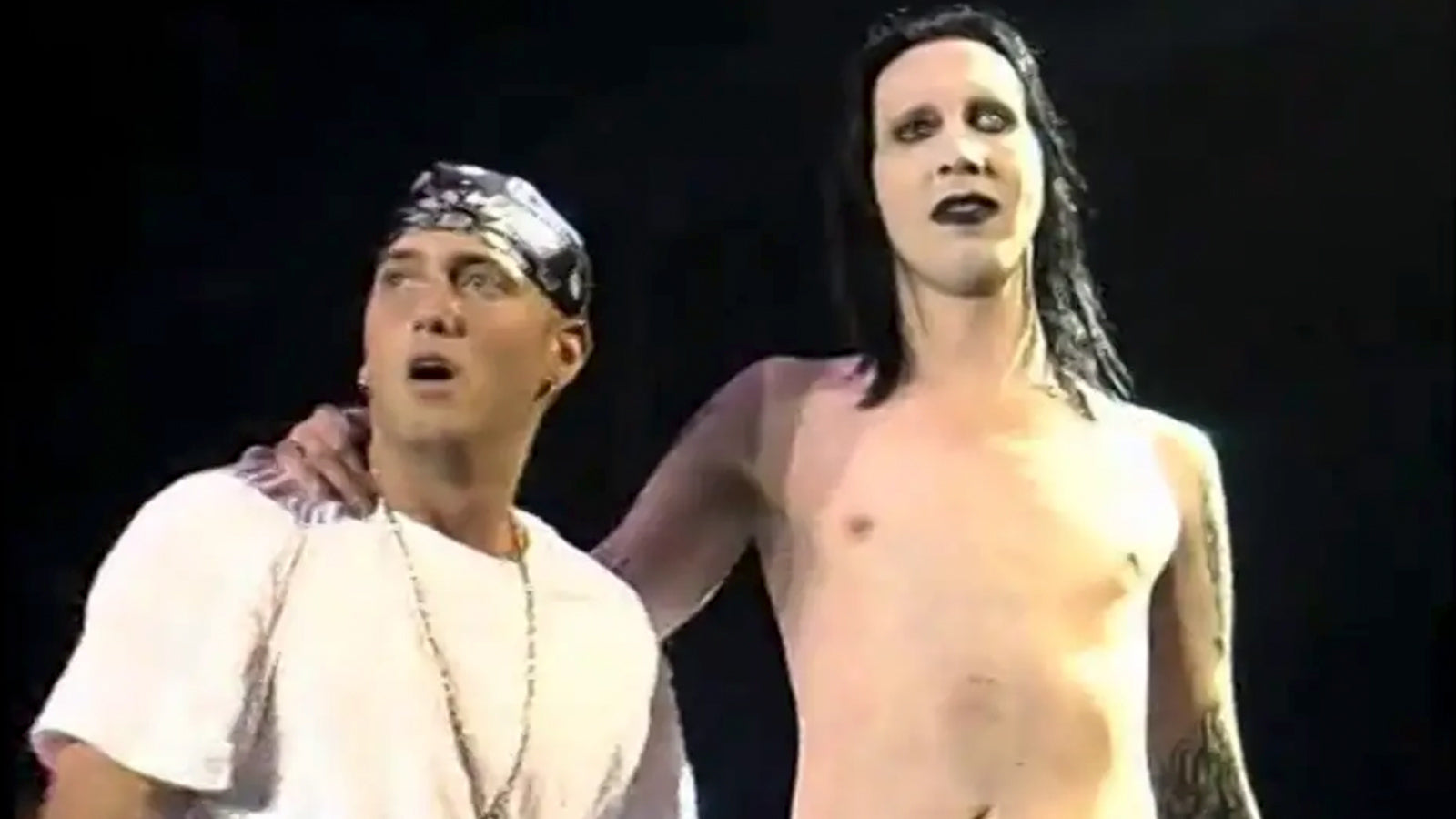 Watch Marilyn Manson Join Eminem for Unhinged “The Way I Am” Performance in 2001