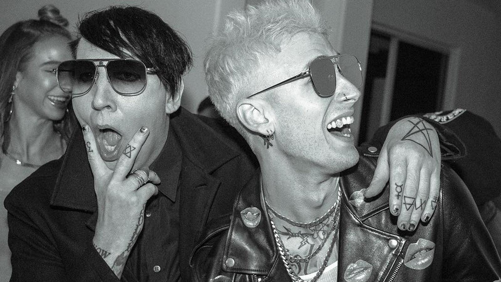Marilyn Manson Gives Machine Gun Kelly Personalized Dildo for His Birthday