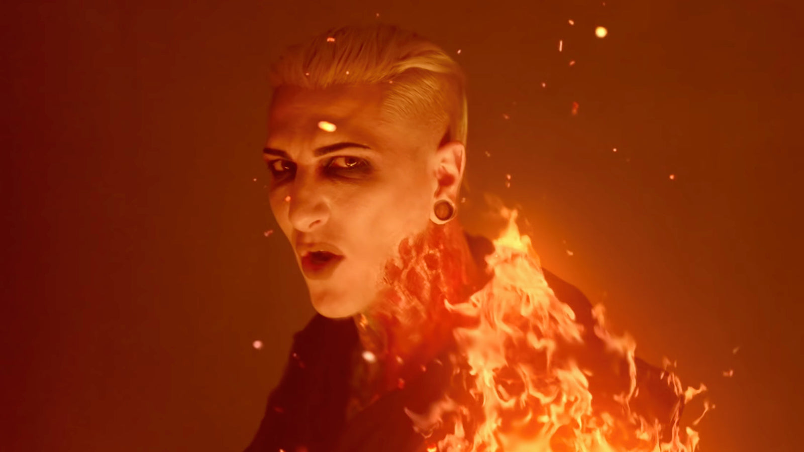 See Motionless in White’s Fiery Video for New Song “Masterpiece”