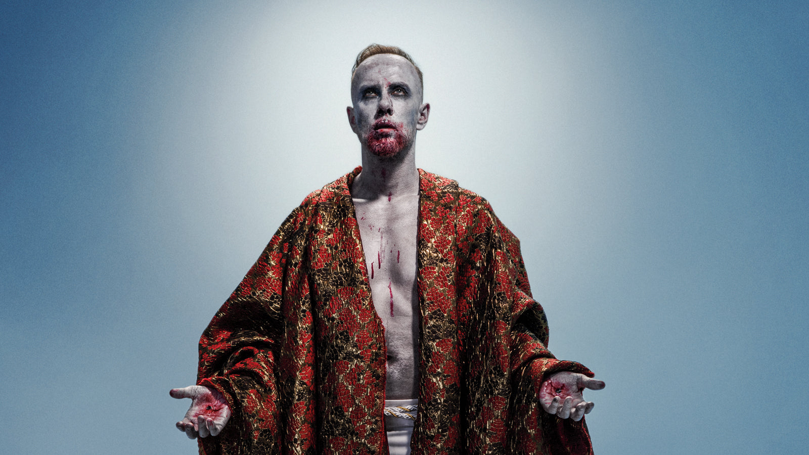 See Behemoth’s Nergal Transform Into Bloody Priest in Behind-the-Scenes Photos