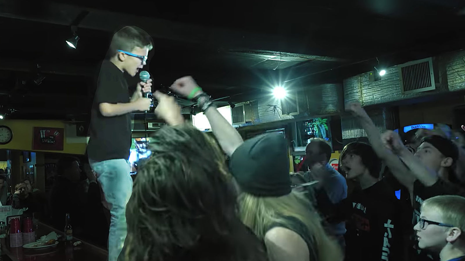 See 9-Year-Old Kid Jump on Bar to Scream Pantera’s “Walk”
