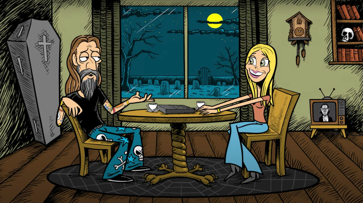 See Rob Zombie Interviewed by Sheri Moon Zombie in Funny New Animated Video