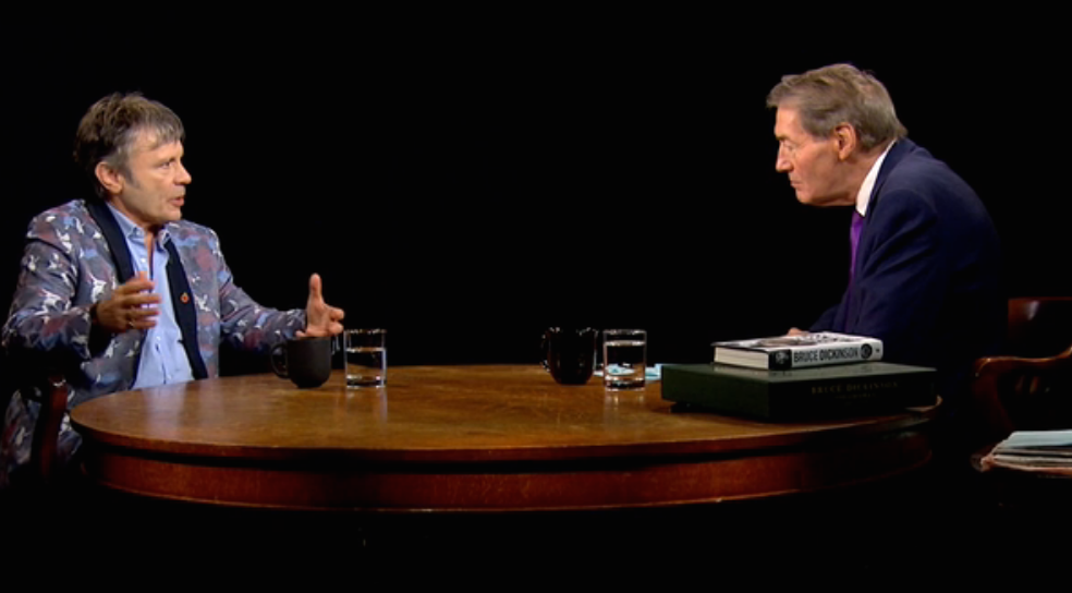 Watch Bruce Dickinson Talk Iron Maiden, Fencing, Fame on PBS’ ‘Charlie Rose’