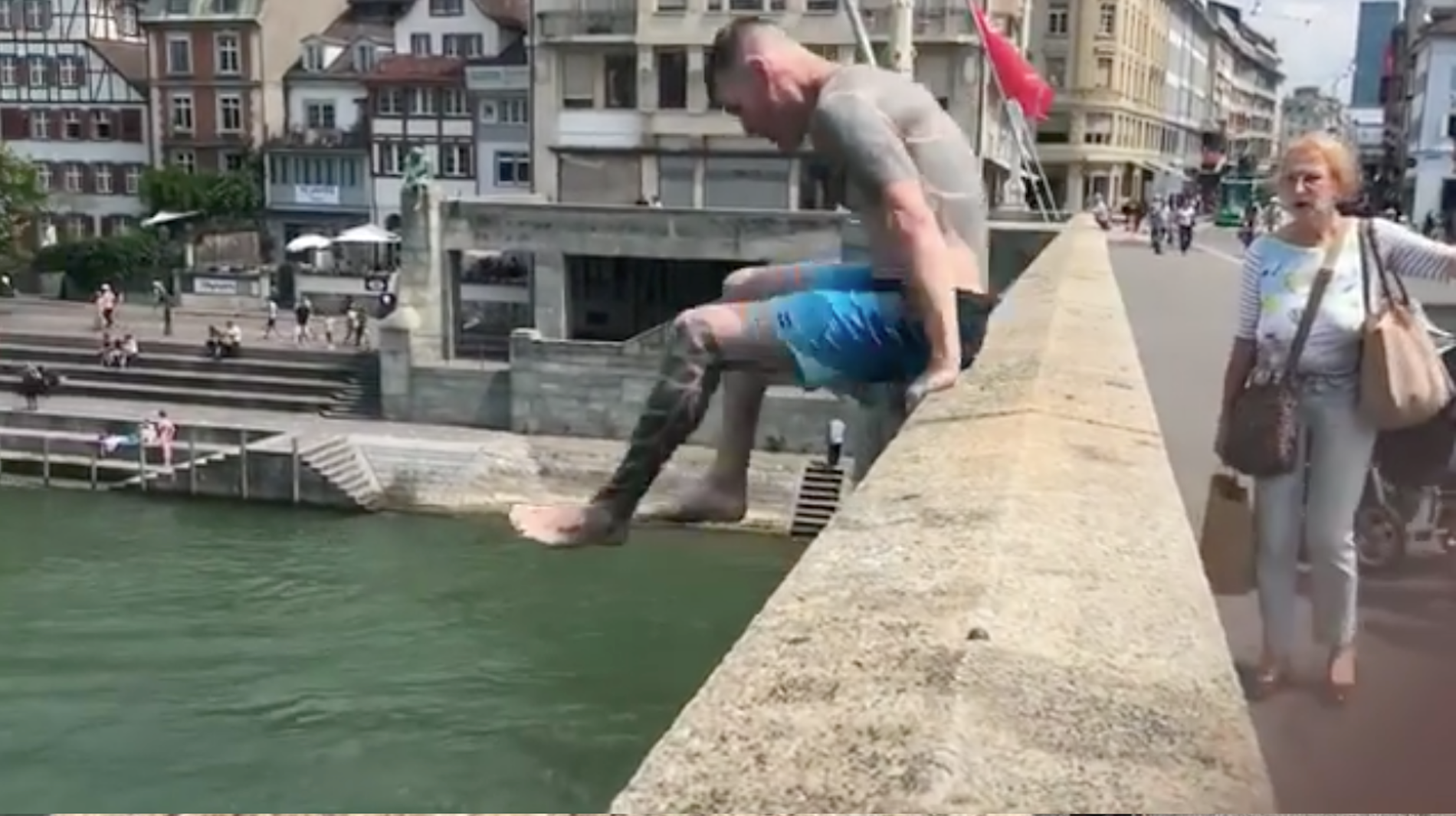 Watch Prophets of Rage Bassist Tim Commerford Jump Off a Bridge