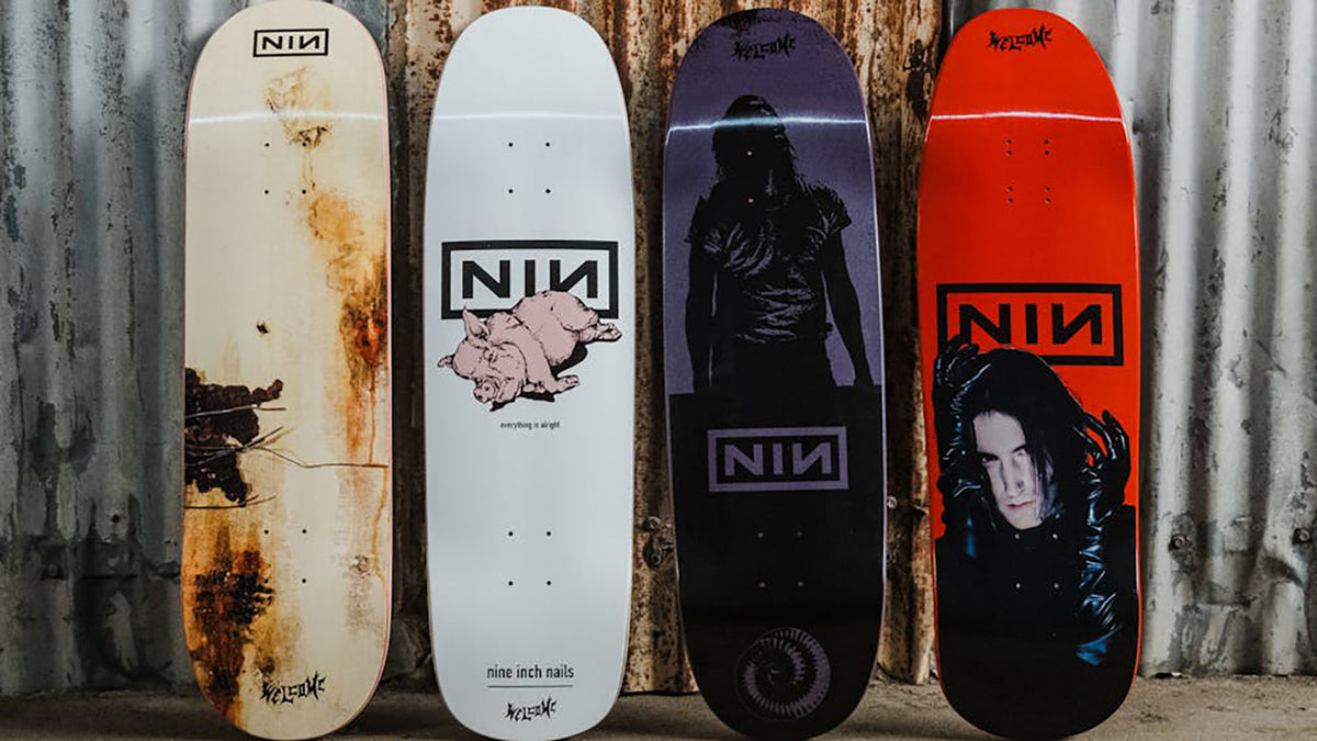 NINE INCH NAILS and WELCOME SKATEBOARDS drop ‘Downward Spiral’ collab collection