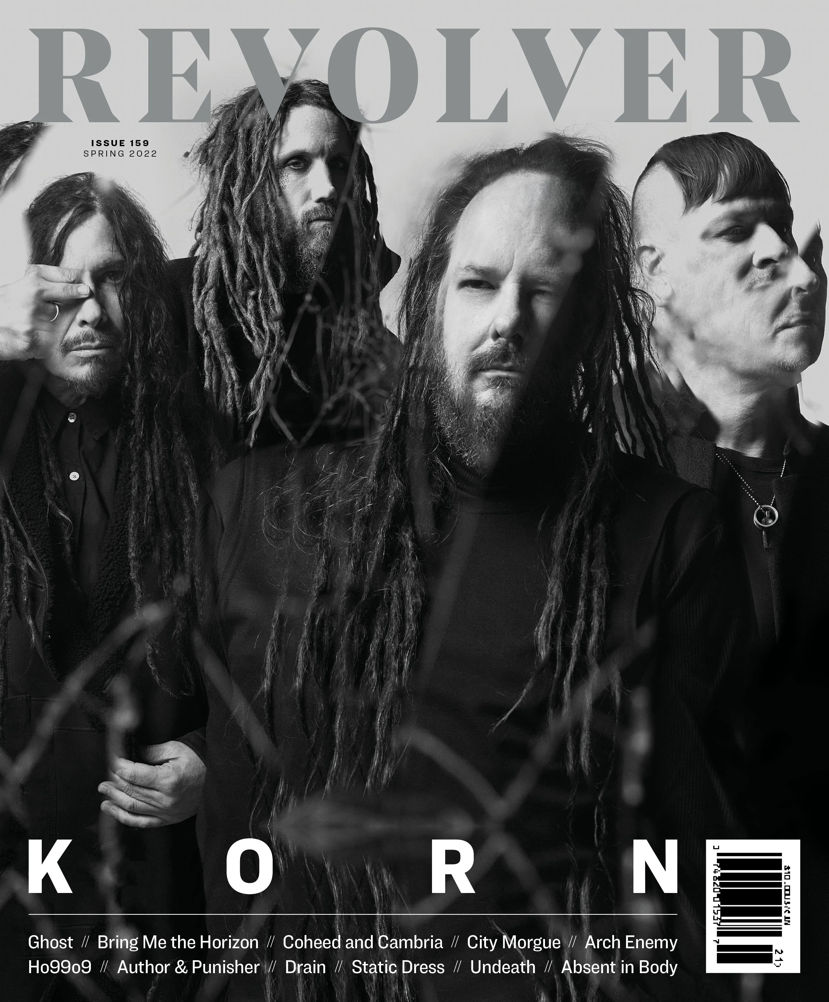 KORN 'REQUIEM' LP + REVOLVER SPRING 2022 ISSUE BUNDLE (Limited Edition, Silver Vinyl)