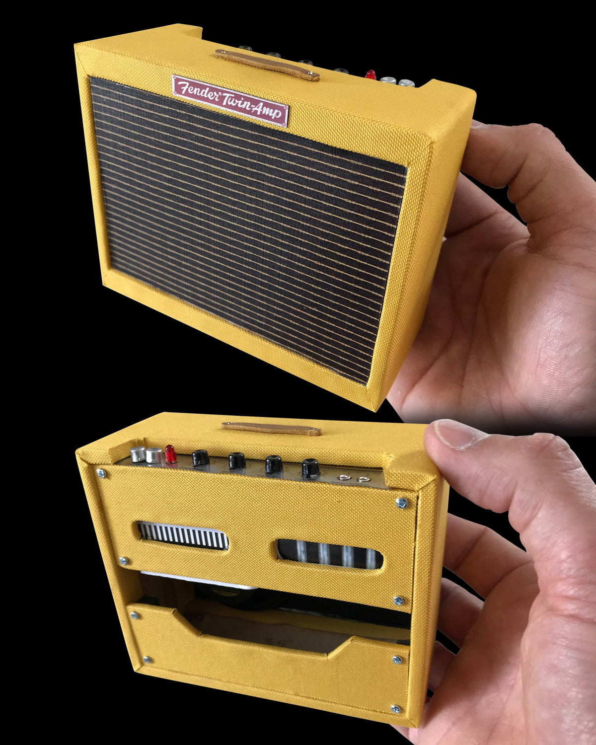 MINIATURE 1959 FENDER TWEED TWIN ORNAMENTAL AMP MODEL - OFFICIALLY LICENSED