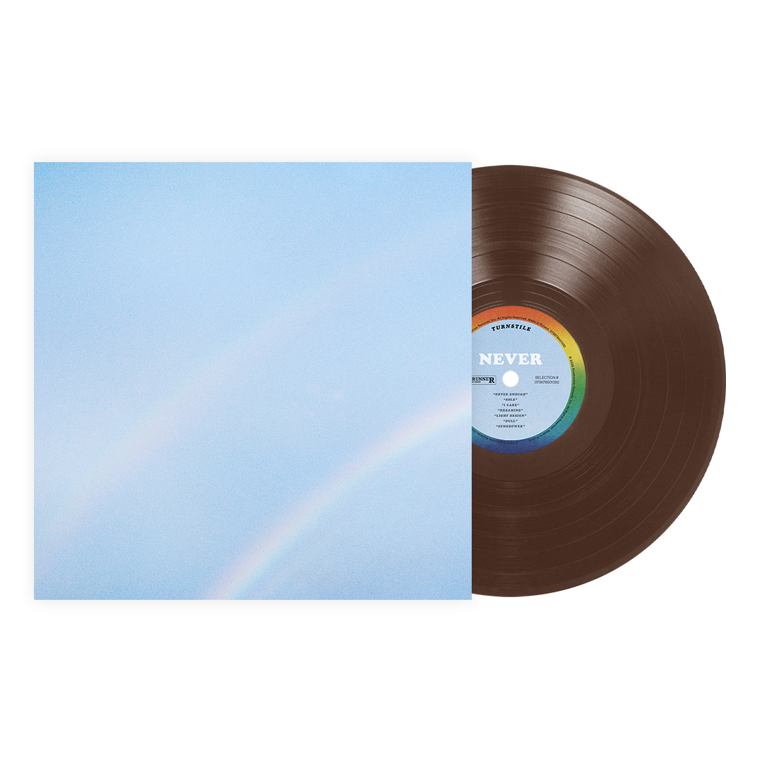TURNSTILE ‘NEVER ENOUGH’ LP (Limited Edition – Only 1000 Made, Chocolate Brown Vinyl)