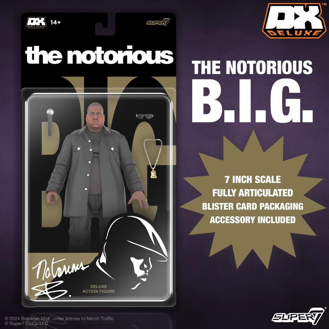 NOTORIOUS B.I.G. DELUXE BIGGIE REACTION FIGURE