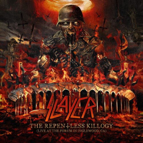 SLAYER 'THE REPENTLESS KILLOGY (LIVE AT THE FORUM IN INGLEWOOD, CA)' 2LP (Amber Smoke Vinyl)