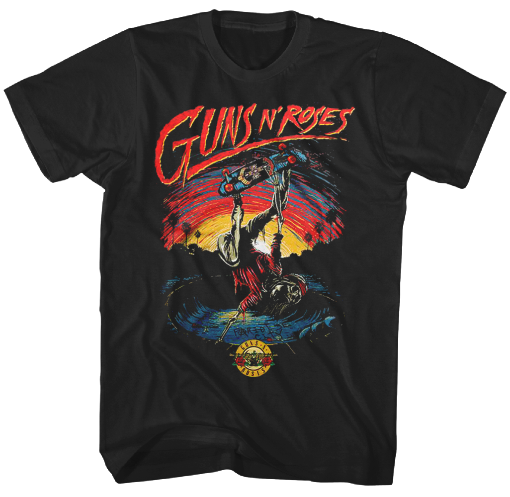 GUNS N ROSES SKATE T-SHIRT