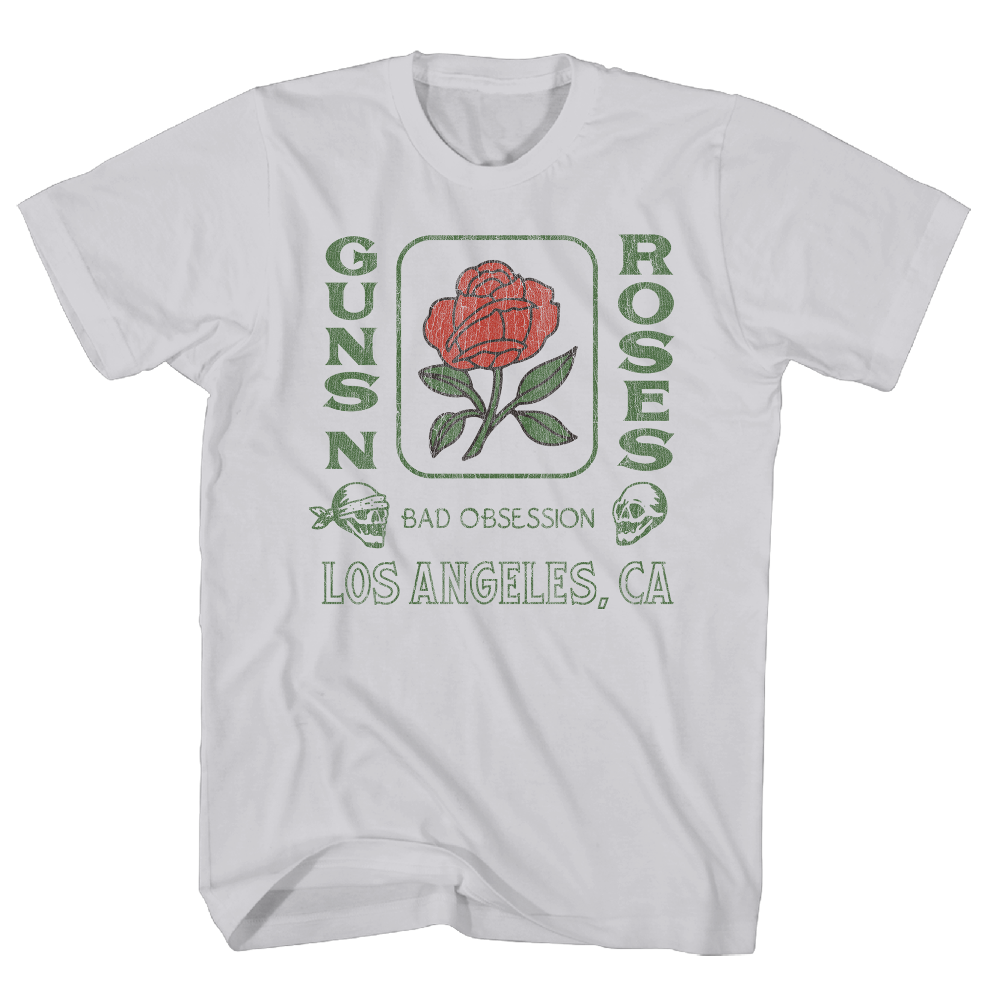GUNS N ROSES GREY BAD OBSSESSION T-SHIRT