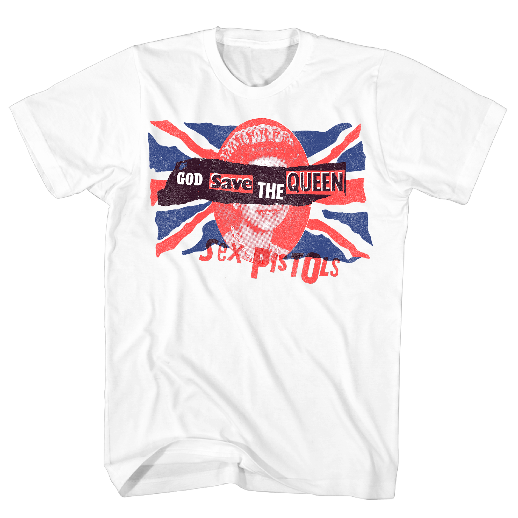 SEX PISTOLS GOD SAVE THE QUEEN WHITE T-SHIRT