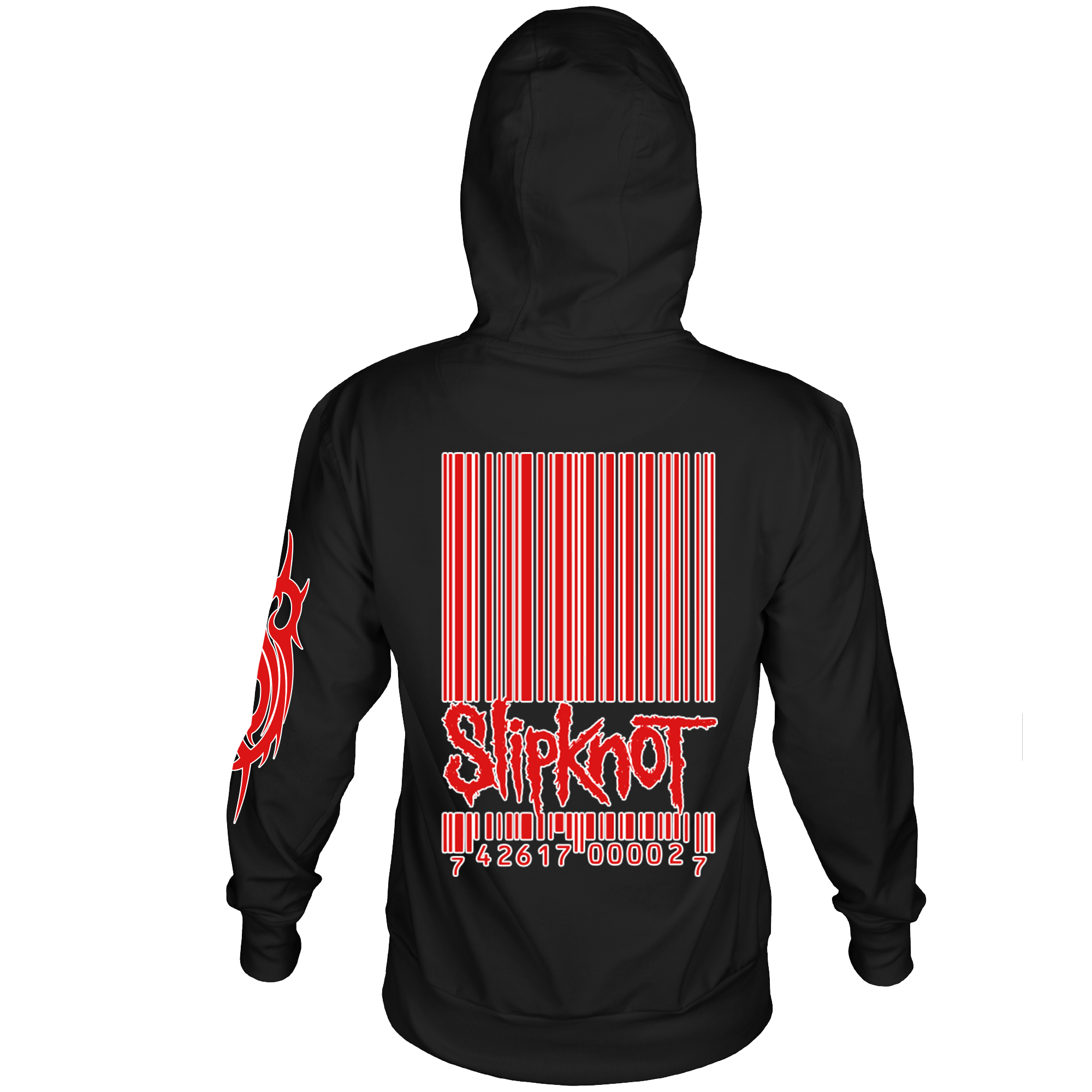 SLIPKNOT BARCODE BLACK HOODIE