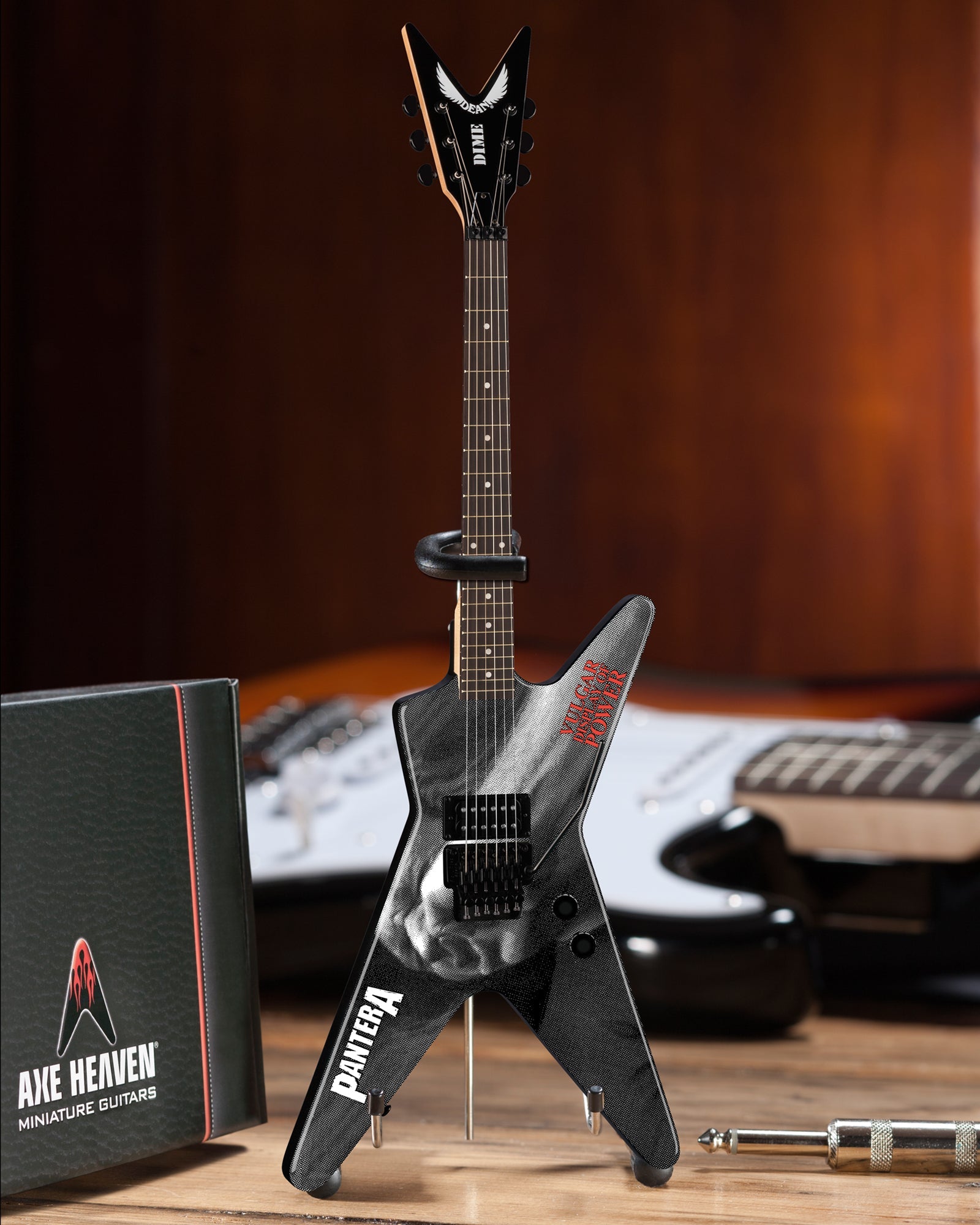 DEAN DIMEBAG PANTERA VULGAR DISPLAY OF POWER ML MINIATURE GUITAR MODEL - ARTIST PROOF EDITION