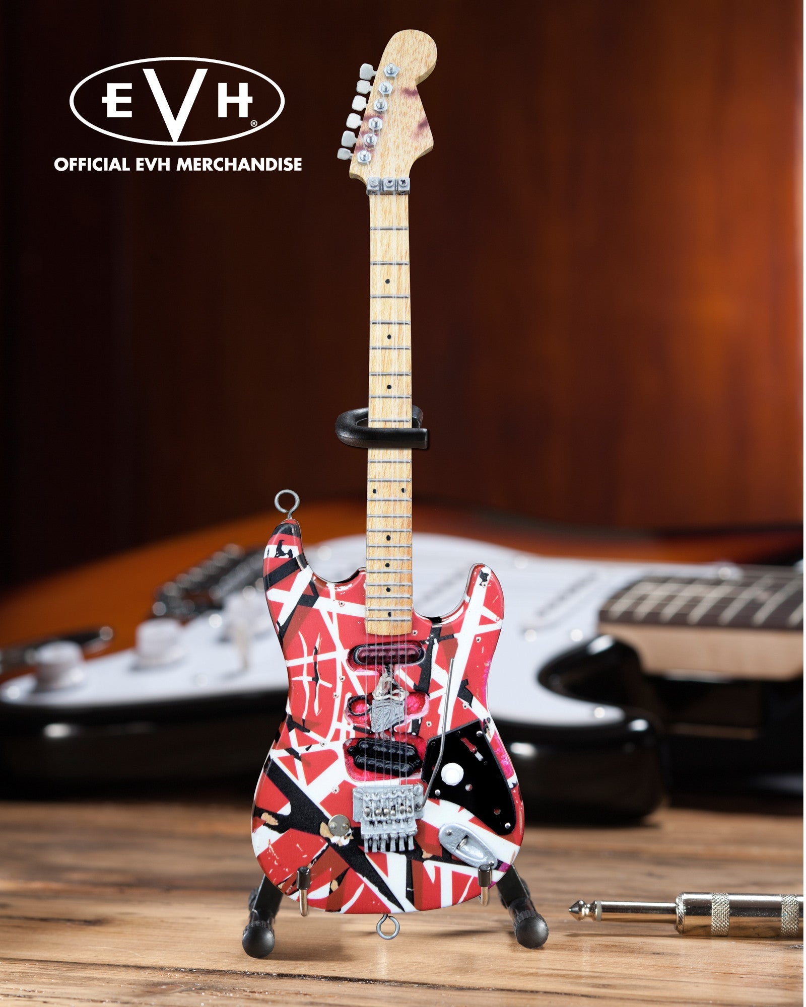 EVH "FRANKENSTEIN" EDDIE VAN HALEN MINI GUITAR REPLICA COLLECTIBLE - OFFICIALLY LICENSED