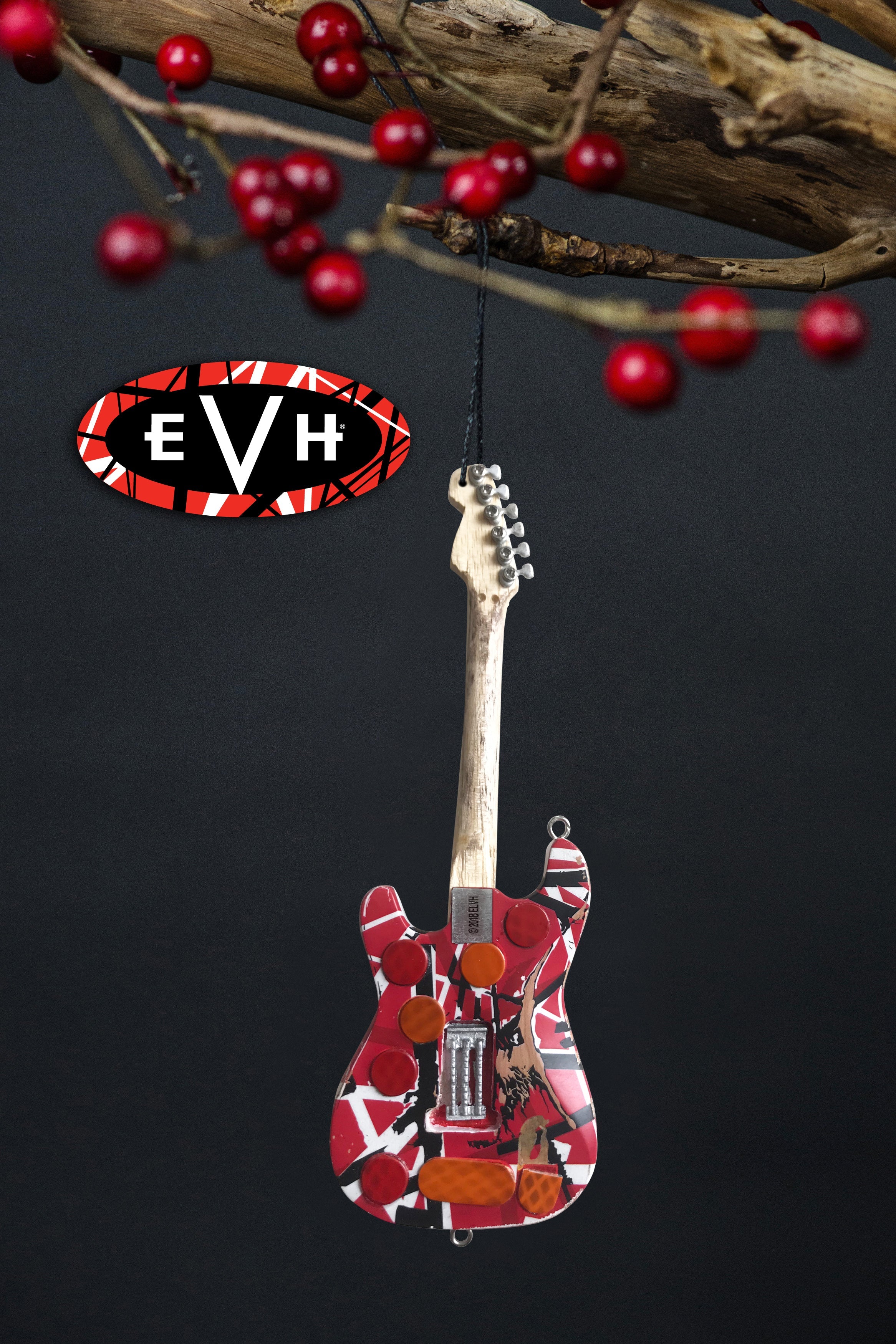 6" OFFICIALLY LICENSED EVH FRANKENSTEIN GUITAR HOLIDAY ORNAMENT