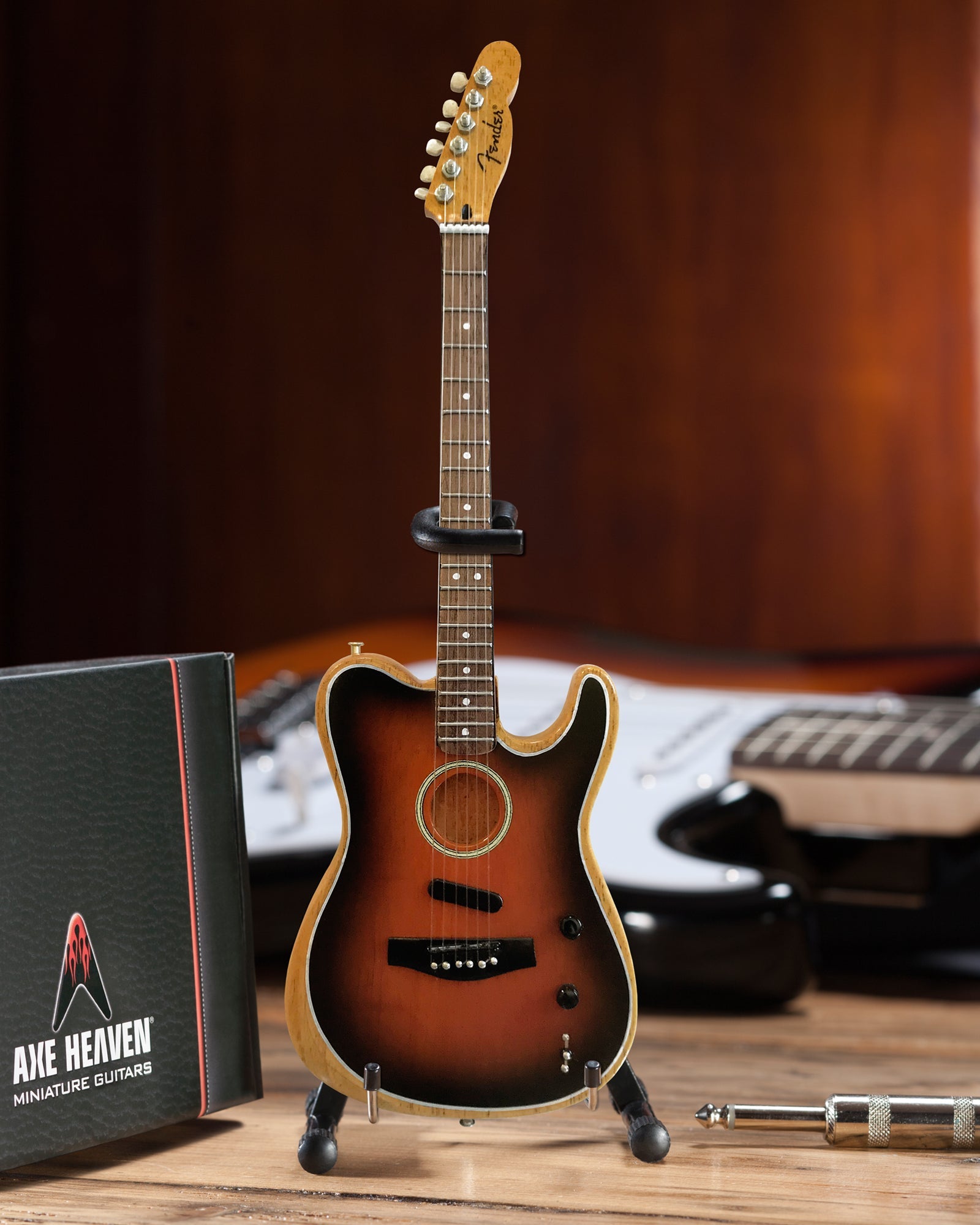 THE AMERICAN ACOUSTASONIC™ TELECASTER® FENDER™ MINIATURE GUITAR REPLICA - SUNBURST
