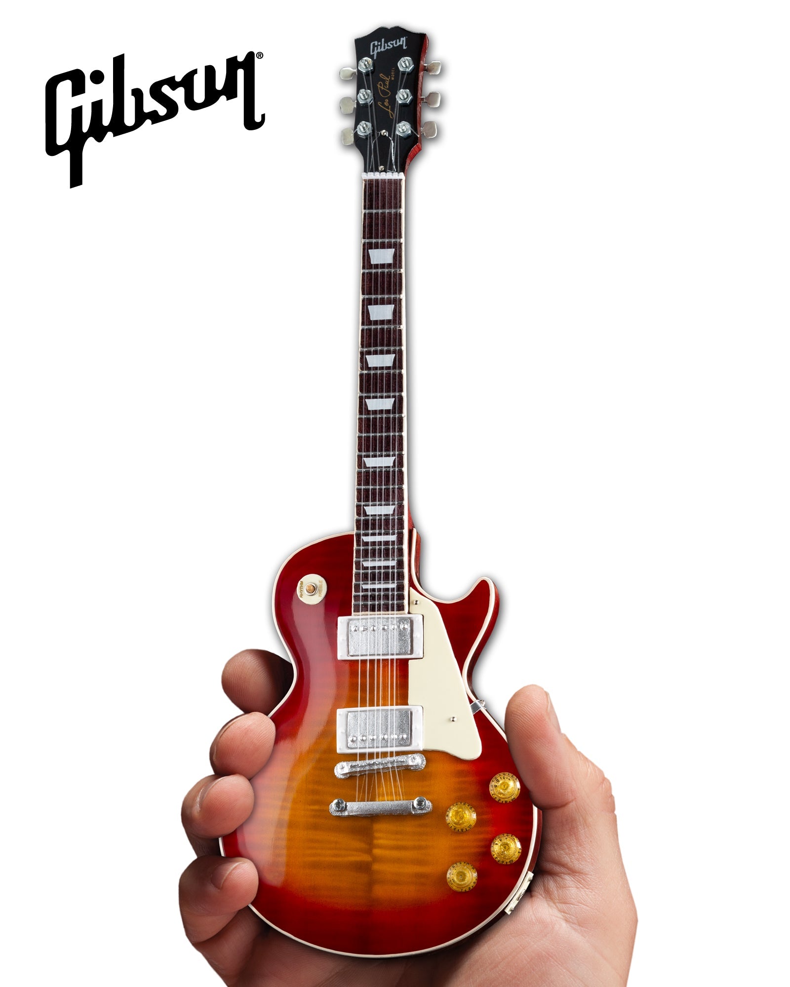 GIBSON 1959 LES PAUL STANDARD CHERRY SUNBURST 1:4 SCALE MINI GUITAR MODEL