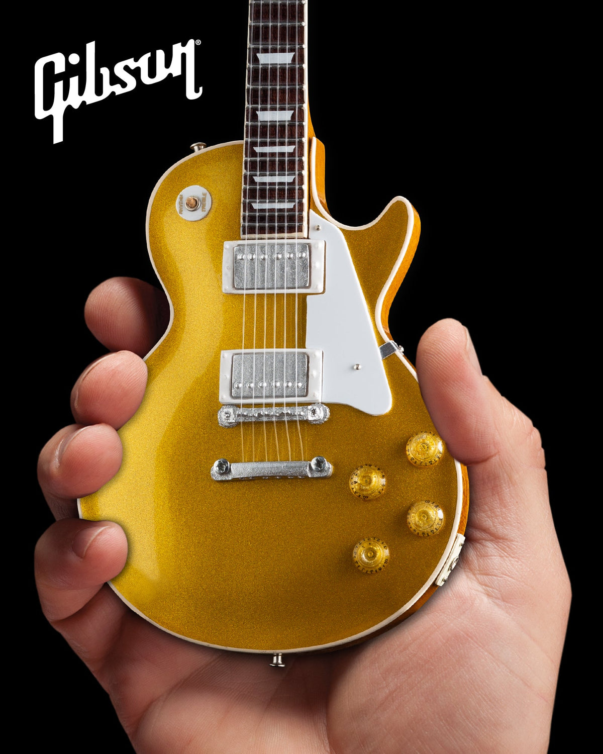 GIBSON 1957 LES PAUL GOLD TOP 1:4 SCALE MINI GUITAR MODEL
