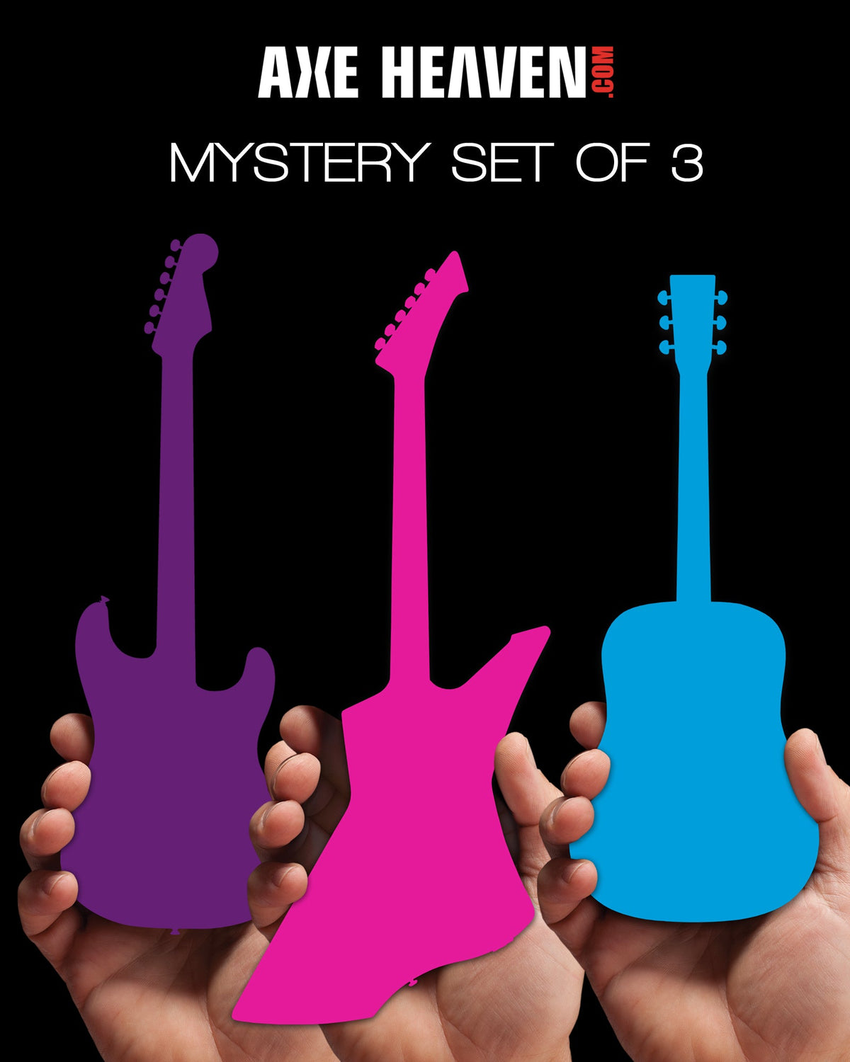 MYSTERY SET OF 3 MINI GUITARS - RARE LIMITED MODELS! - NEW IN THE BOX!