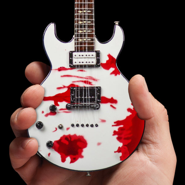 Officially Licensed Zacky Vengeance Blood Splat Schecter Mini Guitar R