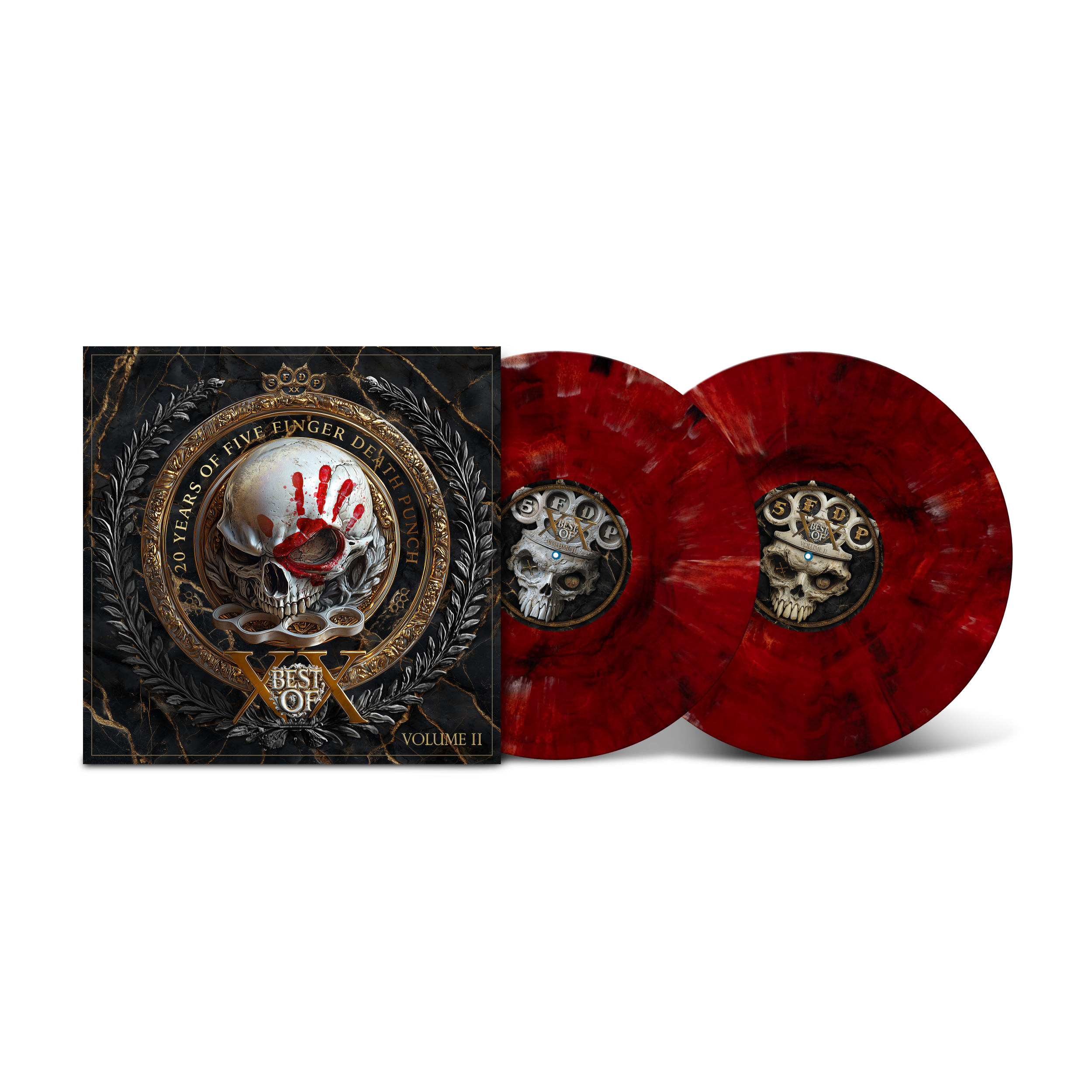 FIVE FINGER DEATH PUNCH ‘BEST OF (VOLUME 2)’ 2LP (Limited Edition – Only 250 Made, Blood Smoke Vinyl)