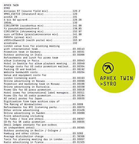 APHEX TWIN 'SYRO' 3LP