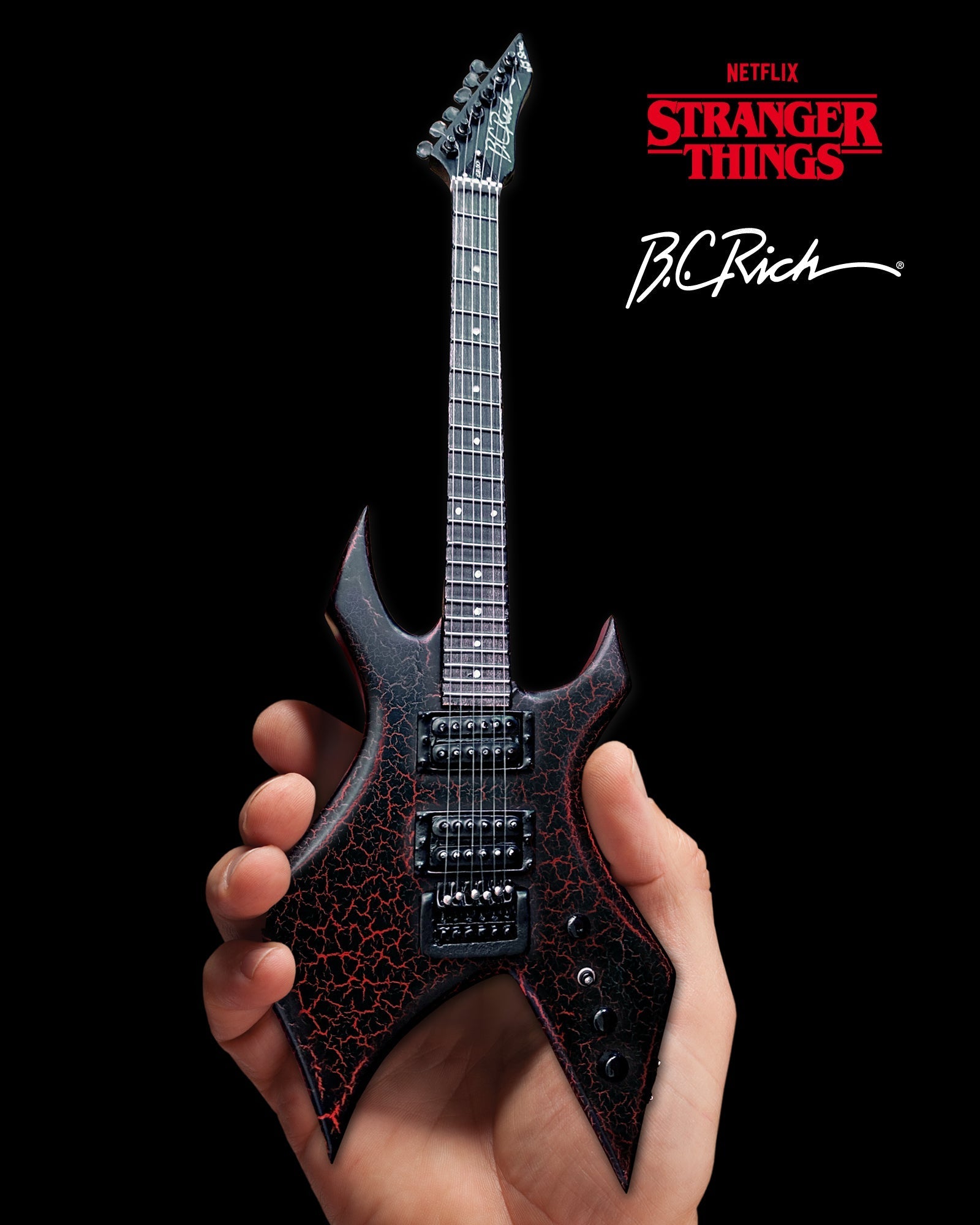 OFFICIAL STRANGER THINGS® EDDIE'S GUITAR B.C. RICH® NJ WARLOCK® MINI G
