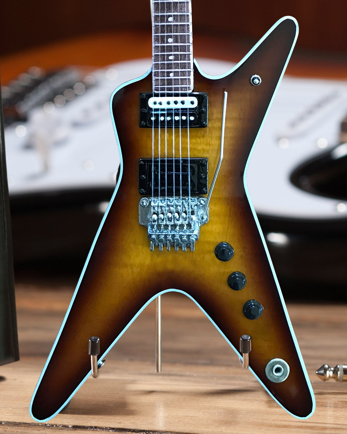 LICENSED DEAN DIMEBAG DARRELL FBD TRIBUTE ML MINI GUITAR MODEL - FAR BEYOND DRIVEN