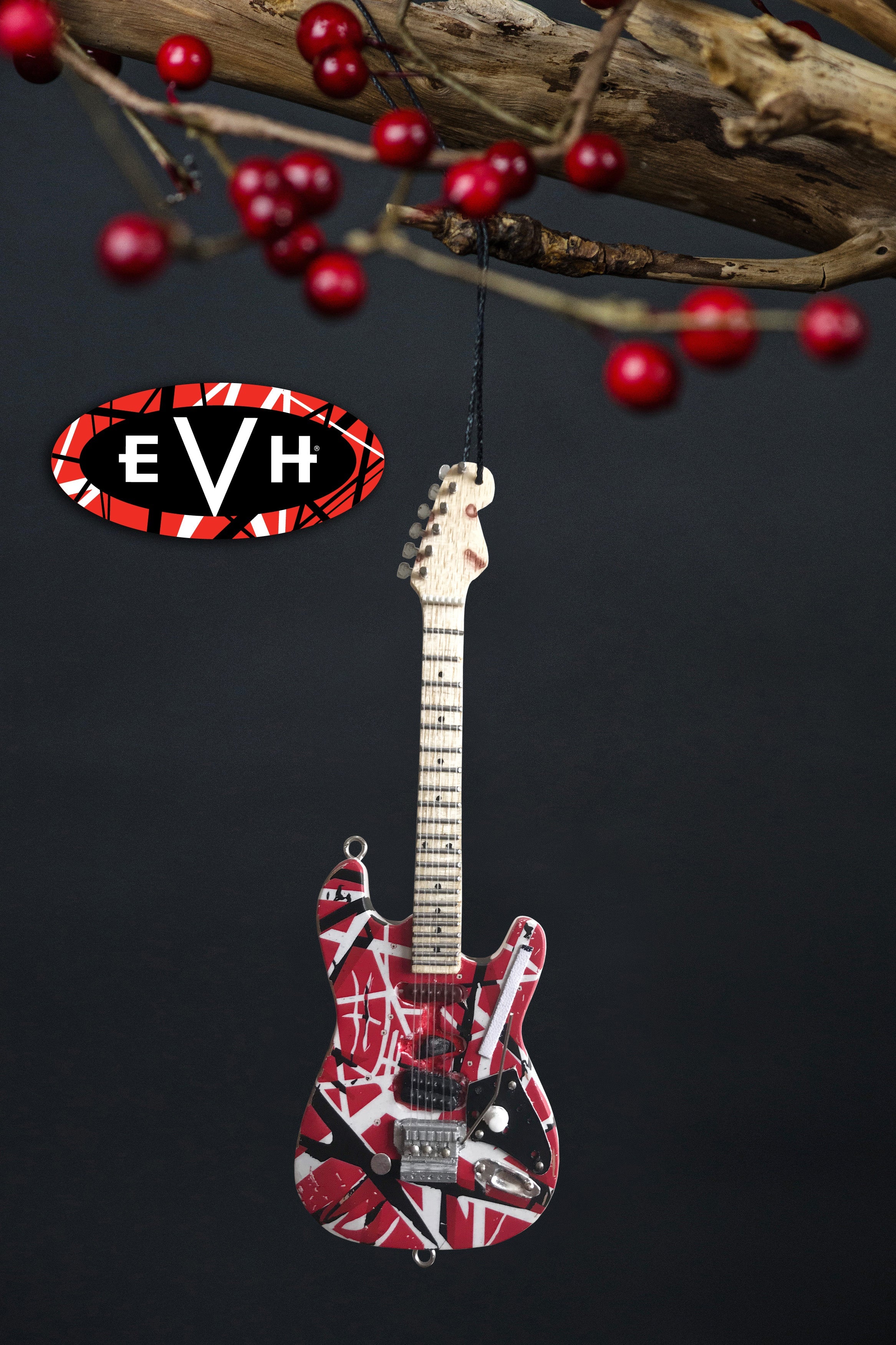 6" OFFICIALLY LICENSED EVH FRANKENSTEIN GUITAR HOLIDAY ORNAMENT