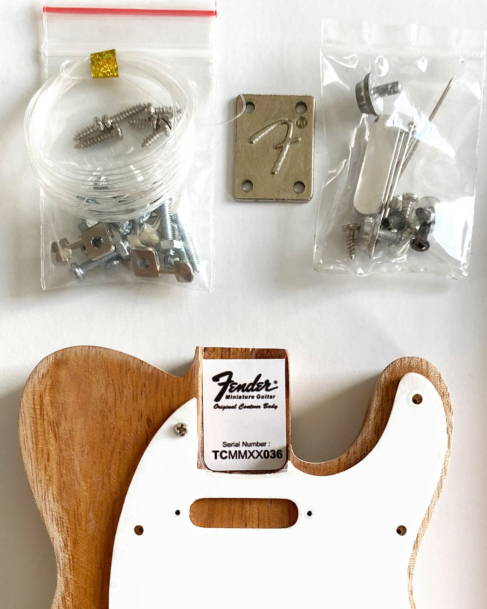 MINIATURE GUITAR MODEL KIT - FENDER™ TELECASTER™ - BUILD YOUR OWN - OFFICIALLY LICENSED