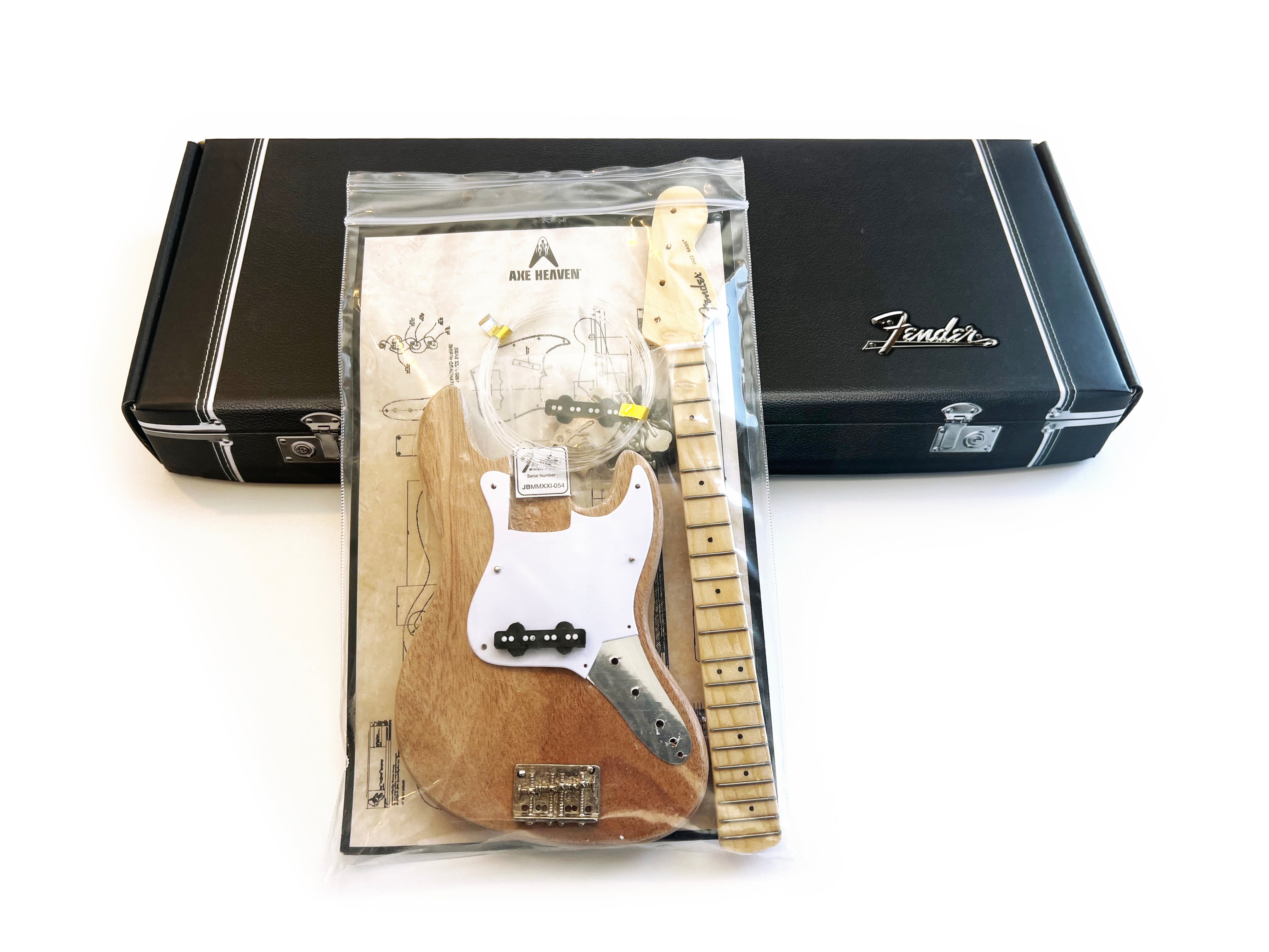 MINIATURE GUITAR MODEL KIT - FENDER™ JAZZ BASS - BUILD YOUR OWN - OFFICIALLY LICENSED