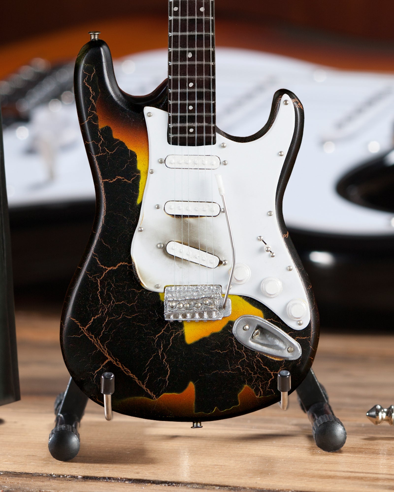 SET OF 3 SIGNATURE JIMI HENDRIX FENDER™ STRATOCASTER™ MINI GUITARS