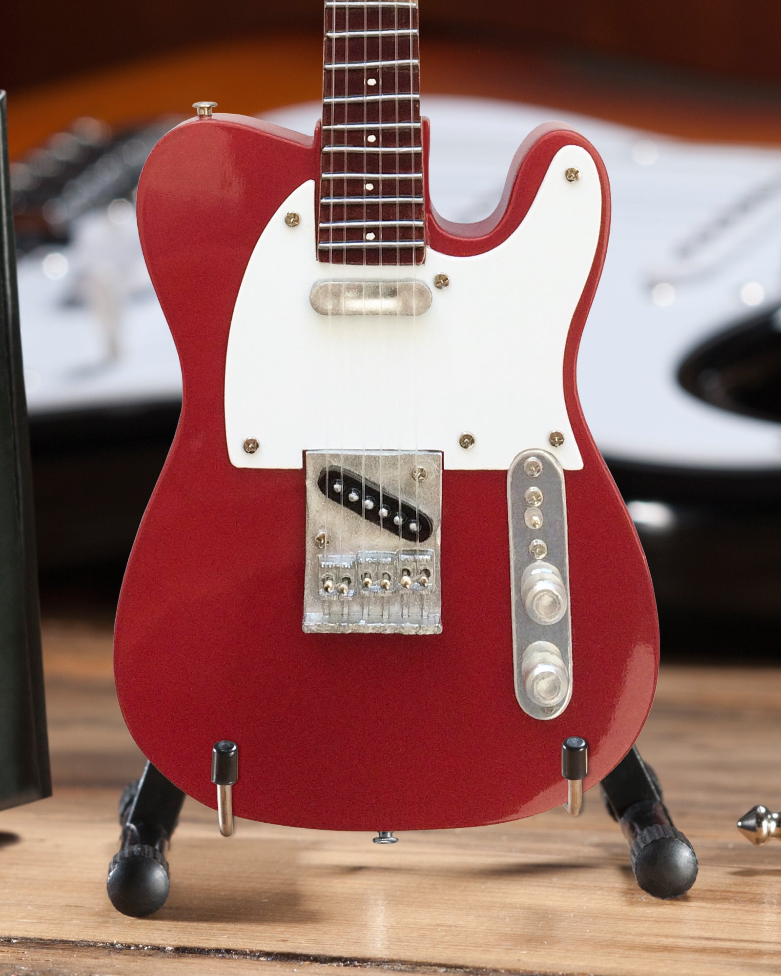 OFFICIALLY LICENSED MINI CANDY APPLE RED FENDER™ TELECASTER™ GUITAR REPLICA