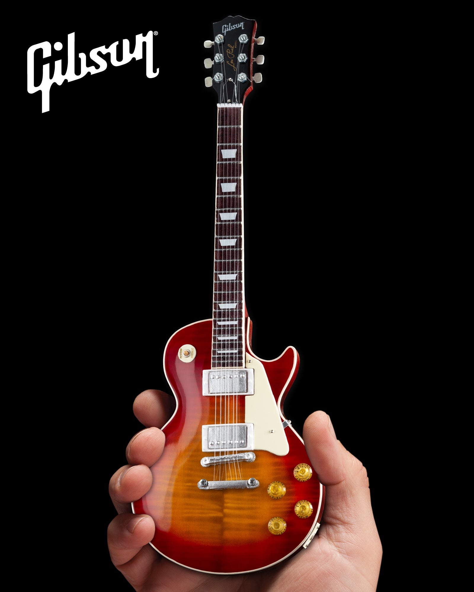GIBSON 1959 LES PAUL STANDARD CHERRY SUNBURST 1:4 SCALE MINI GUITAR MODEL
