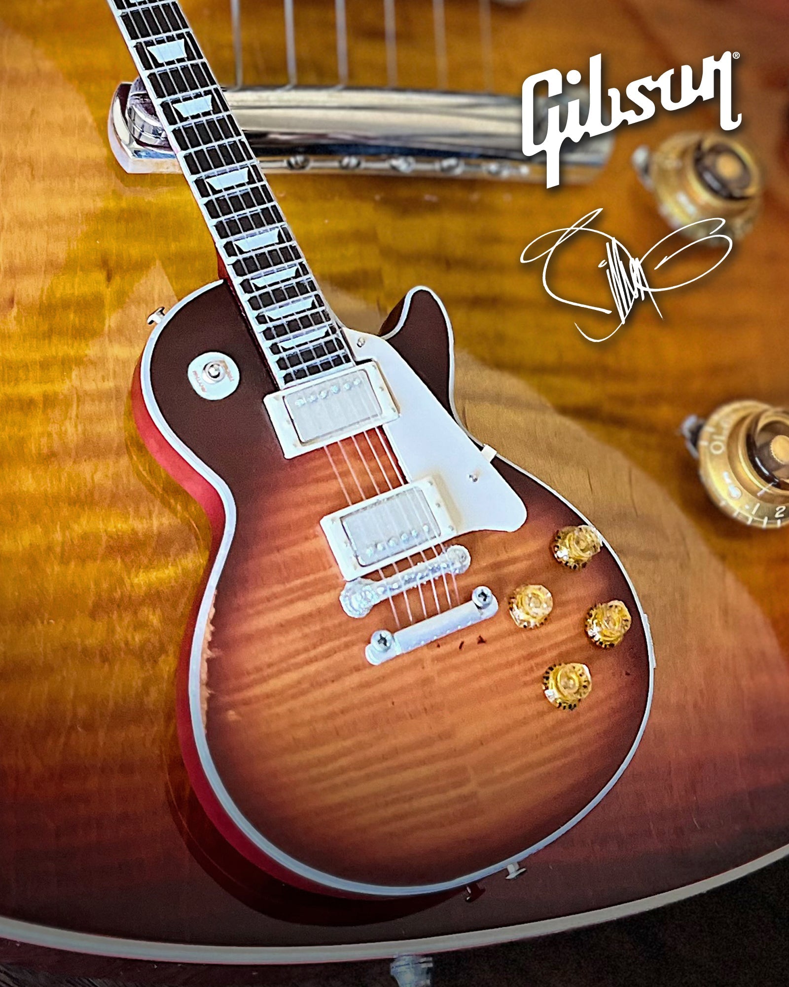 BILLY F GIBBONS OFFICIALLY LICENSED SIGNATURE MINI GUITAR MODEL COLLEC