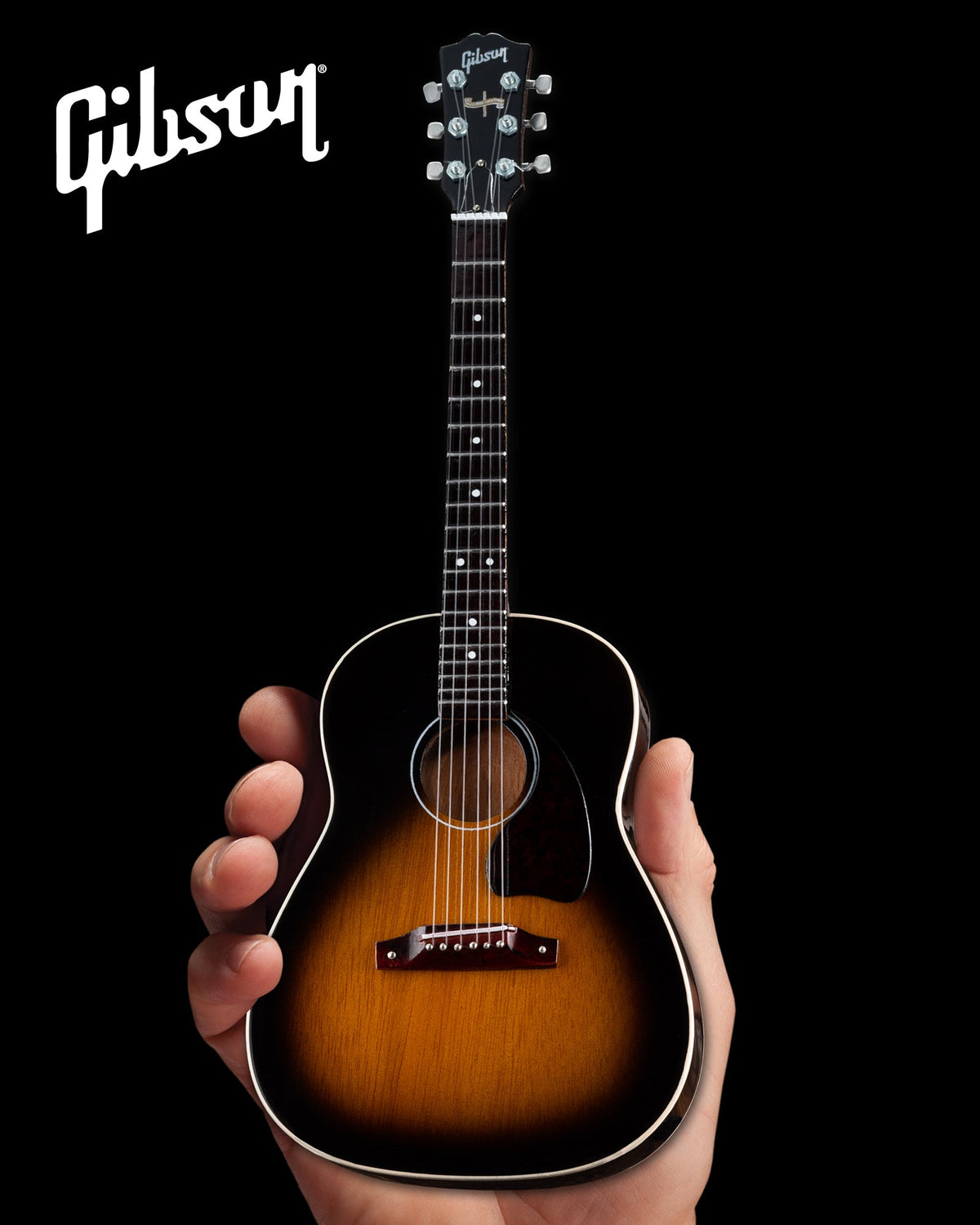 GIBSON J-45 VINTAGE SUNBURST 1:4 SCALE MINI GUITAR MODEL