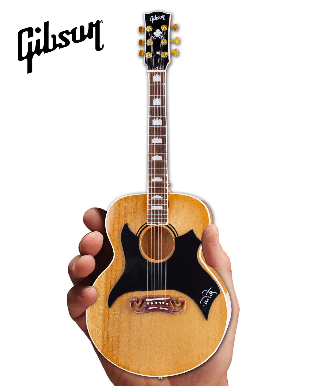 TOM PETTY GIBSON SJ-200 WILDFLOWER - ANTIQUE NATURAL MINIATURE GUITAR MODEL