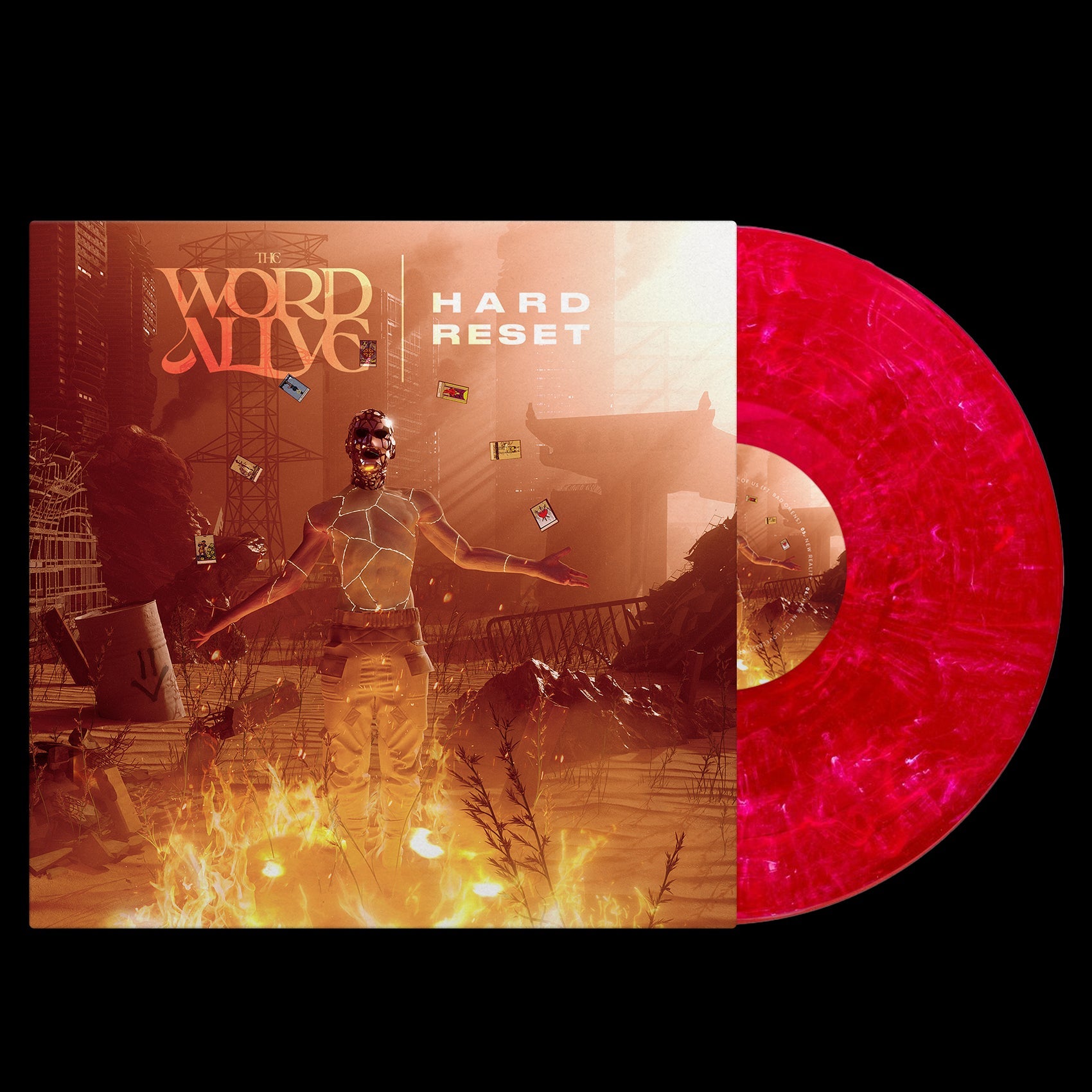 THE WORD ALIVE ‘HARD RESET’ LP (Strawberry Haze Vinyl)